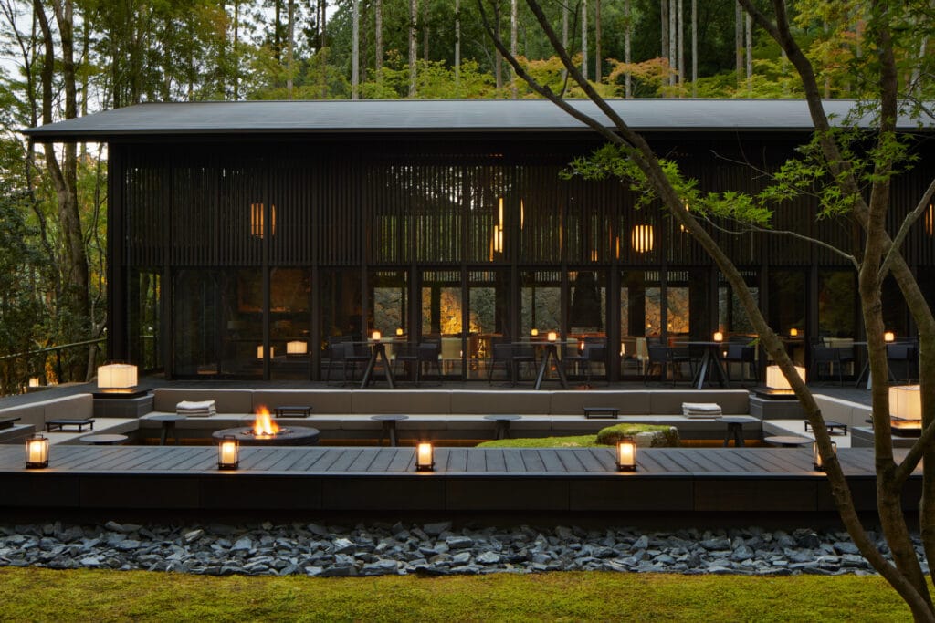 Living Pavilion by Aman restaurant at Aman Kyoto