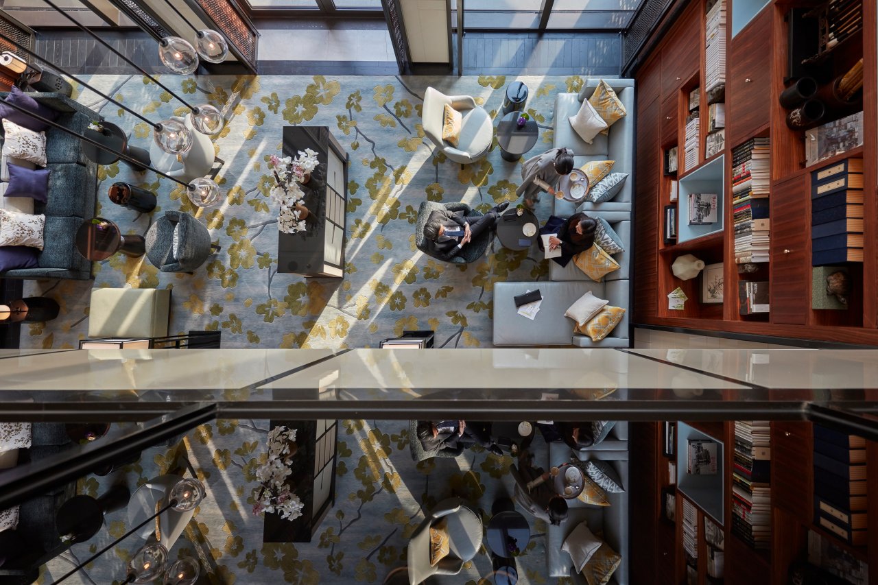 View of The Library from above, Mandarin Oriental Wangfujing, Beijing