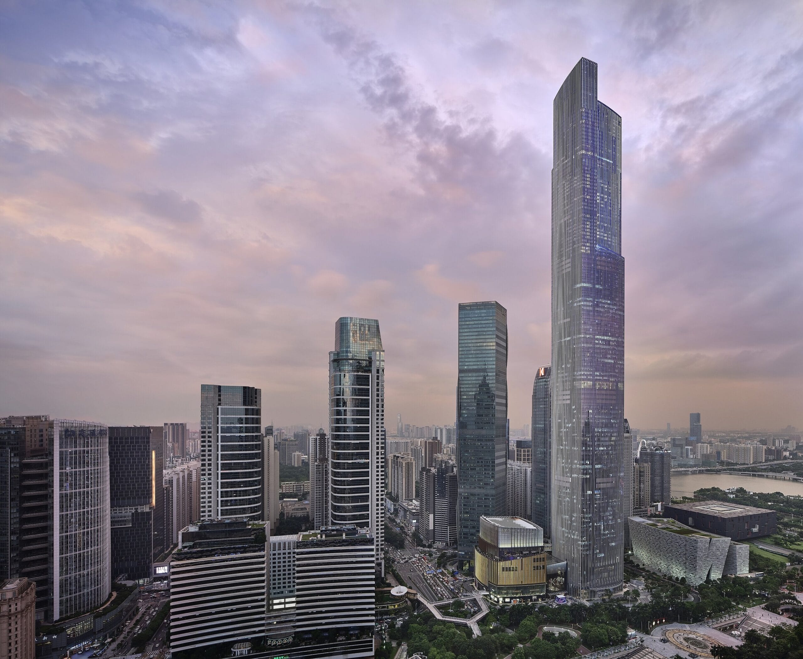 Rosewood Guangzhou in the CTF Finance Centre tower, Tianhe, Guangzhou
