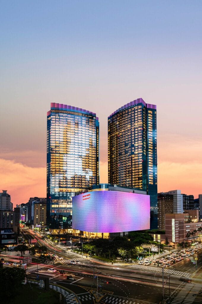 Grand Hyatt Jeju exterior at Jeju Dream Tower