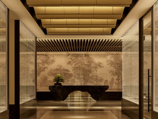 Front desk at Janu Tokyo, Azabudai Hills