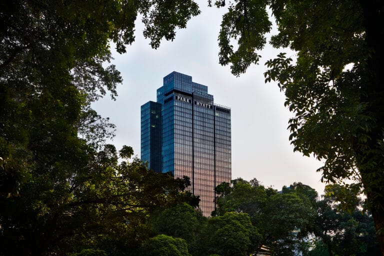 Park Hyatt Jakarta exterior, Park Tower in the Menteng district of Jakarta