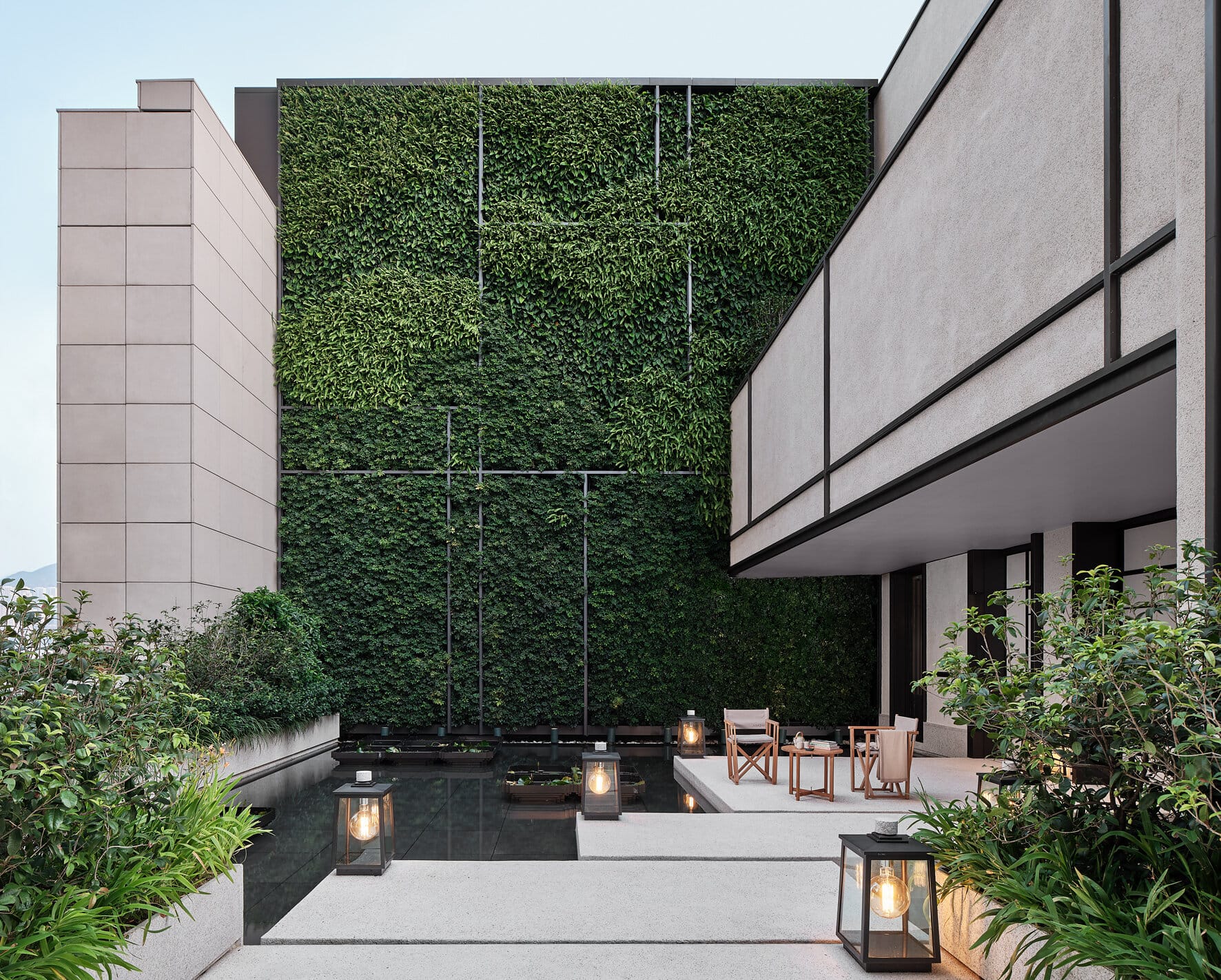 Asaya Garden on the wellness floors of Rosewood Hong Kong