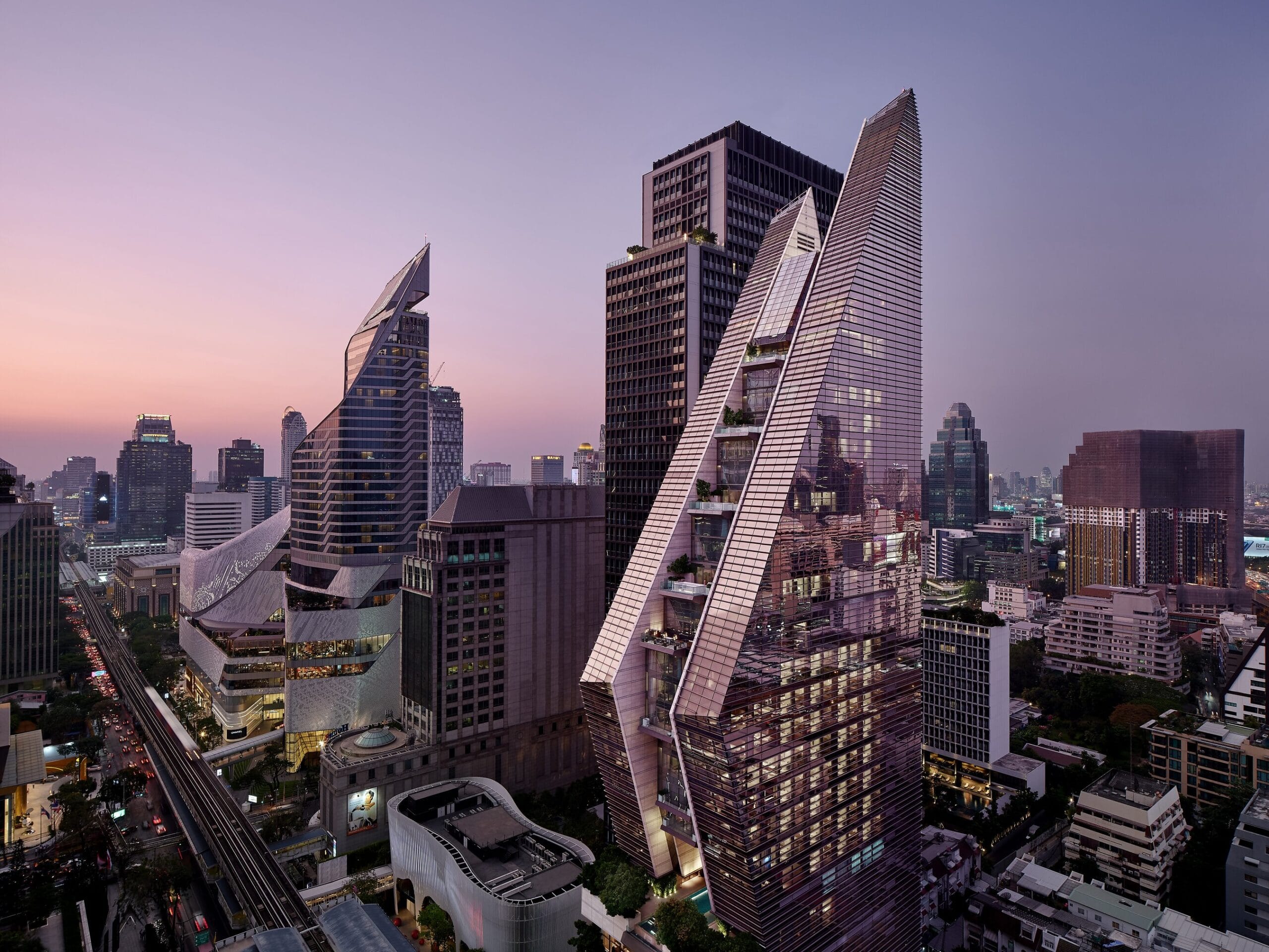 Rosewood Bangkok hotel on Ploenchit Road, Bangkok