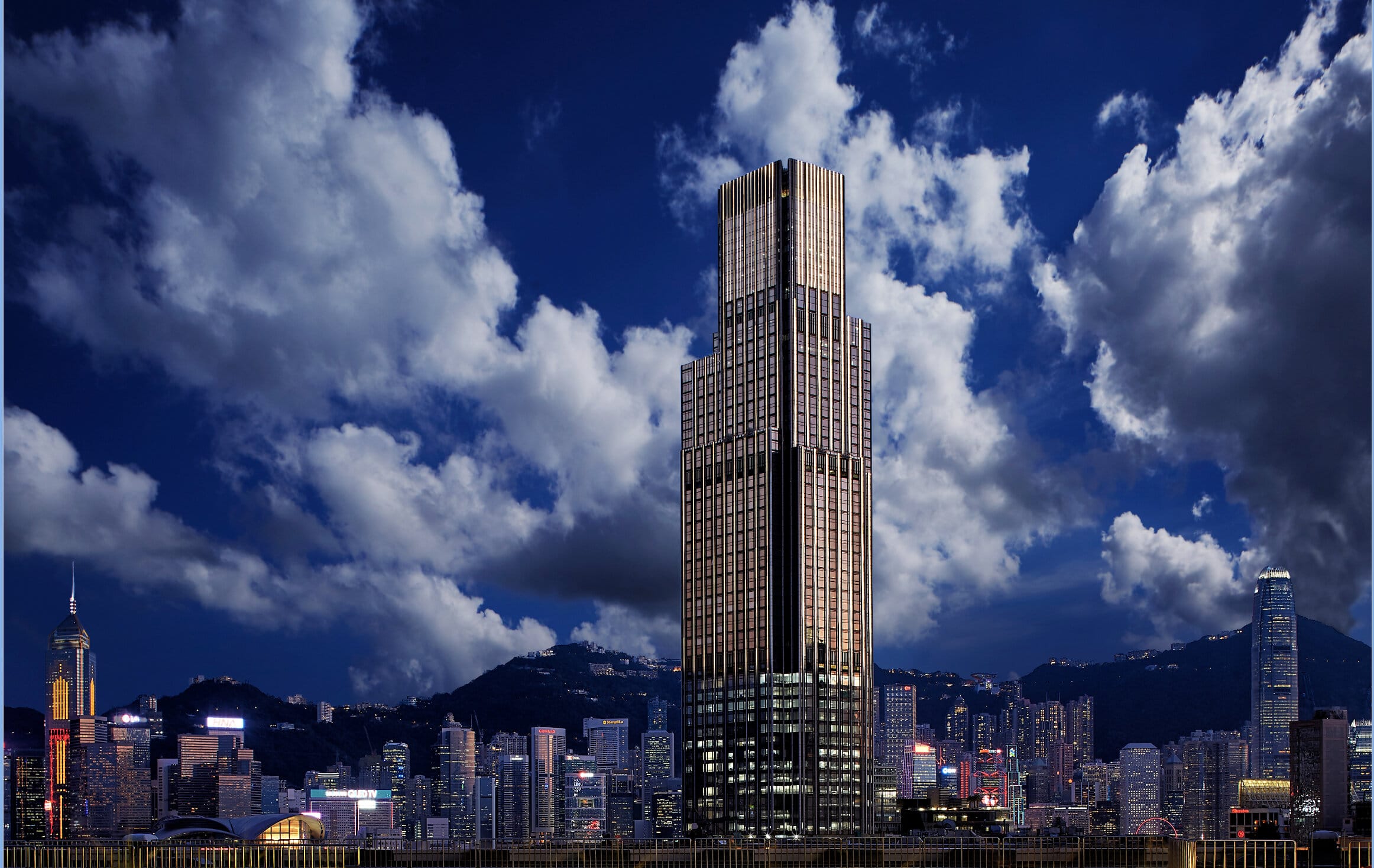 Rosewood Hong Kong exterior at Victoria Dockside, Tsim Sha Tsui