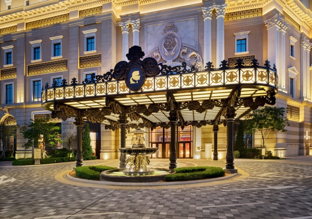 THE KARL LAGERFELD hotel lobby at Grand Lisboa Palace Resort Macau
