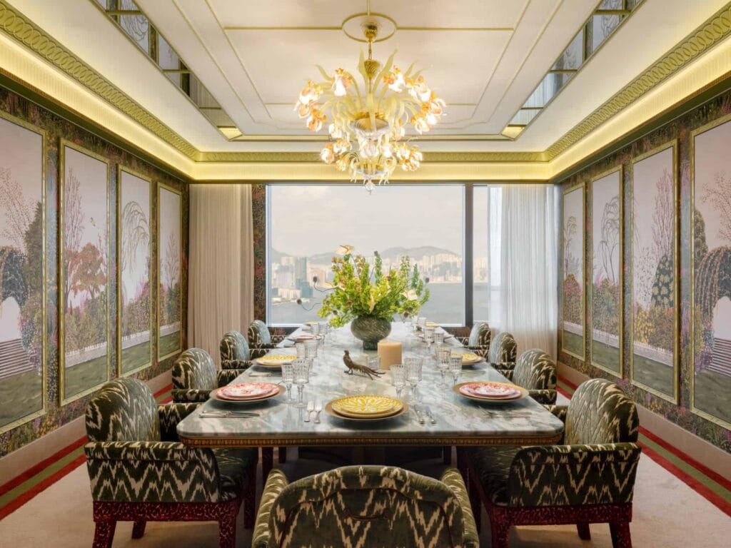 Dining room of The Shangri-La Suite at Island Shangri-La, Hong Kong