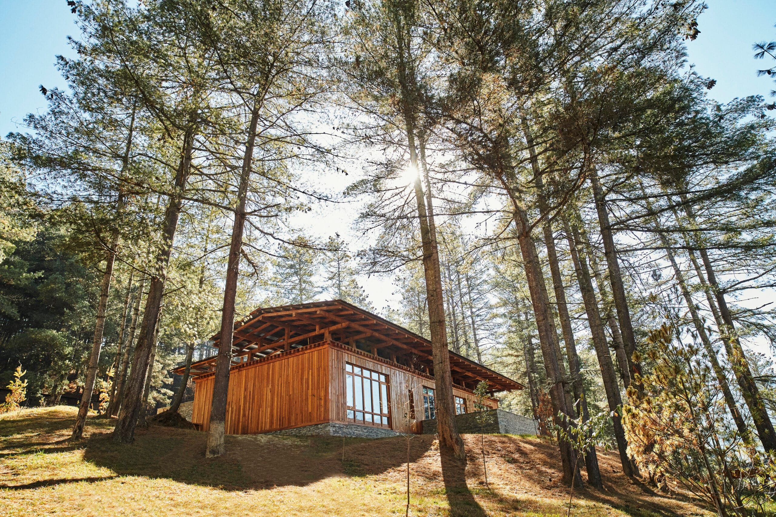 Six Senses Bumthang two-bedroom villa among pine trees, Bhutan
