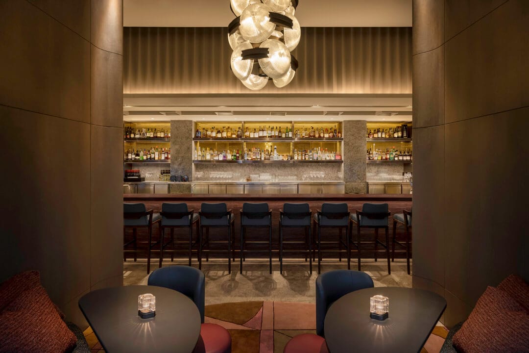 Salisterra bar at The Upper House, Hong Kong, designed by André Fu