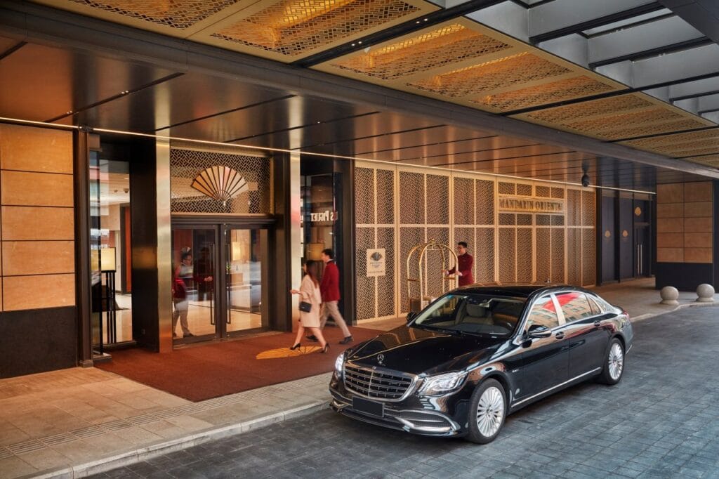 Entrance of Mandarin Oriental Wangfujing, Beijing