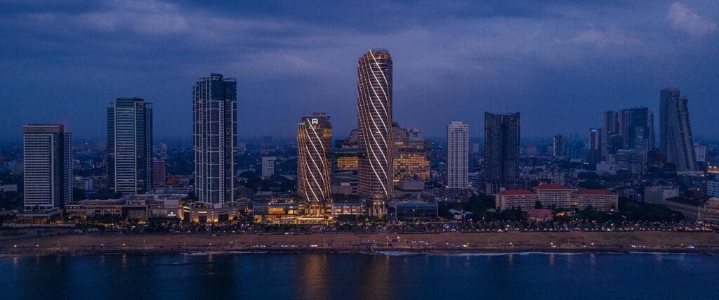 ITC Ratnadipa towers on the Colombo seafront, Sri Lanka