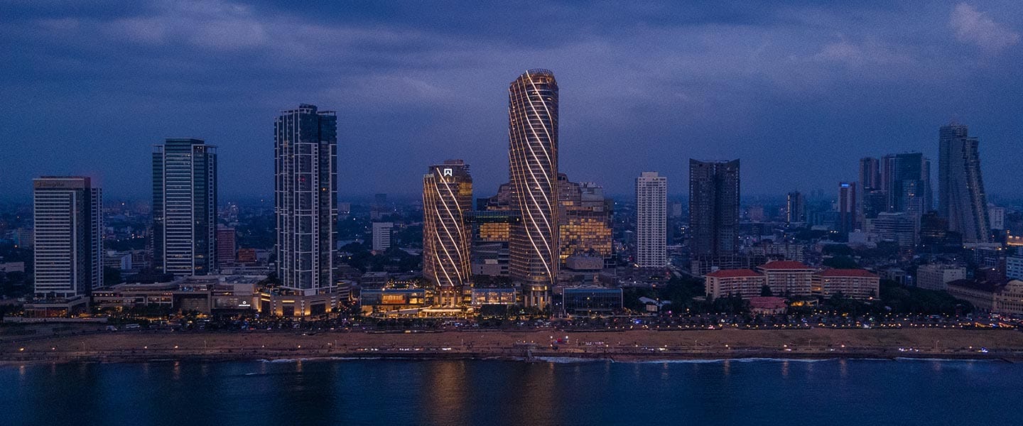 ITC Ratnadipa towers on the Colombo seafront, Sri Lanka