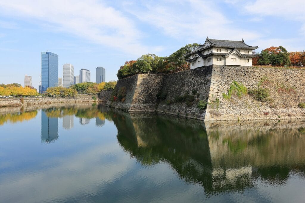 Osaka Castle and its outer moat, Osaka