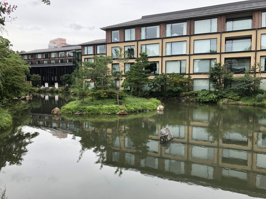 Pond at Four Seasons Hotel Kyoto