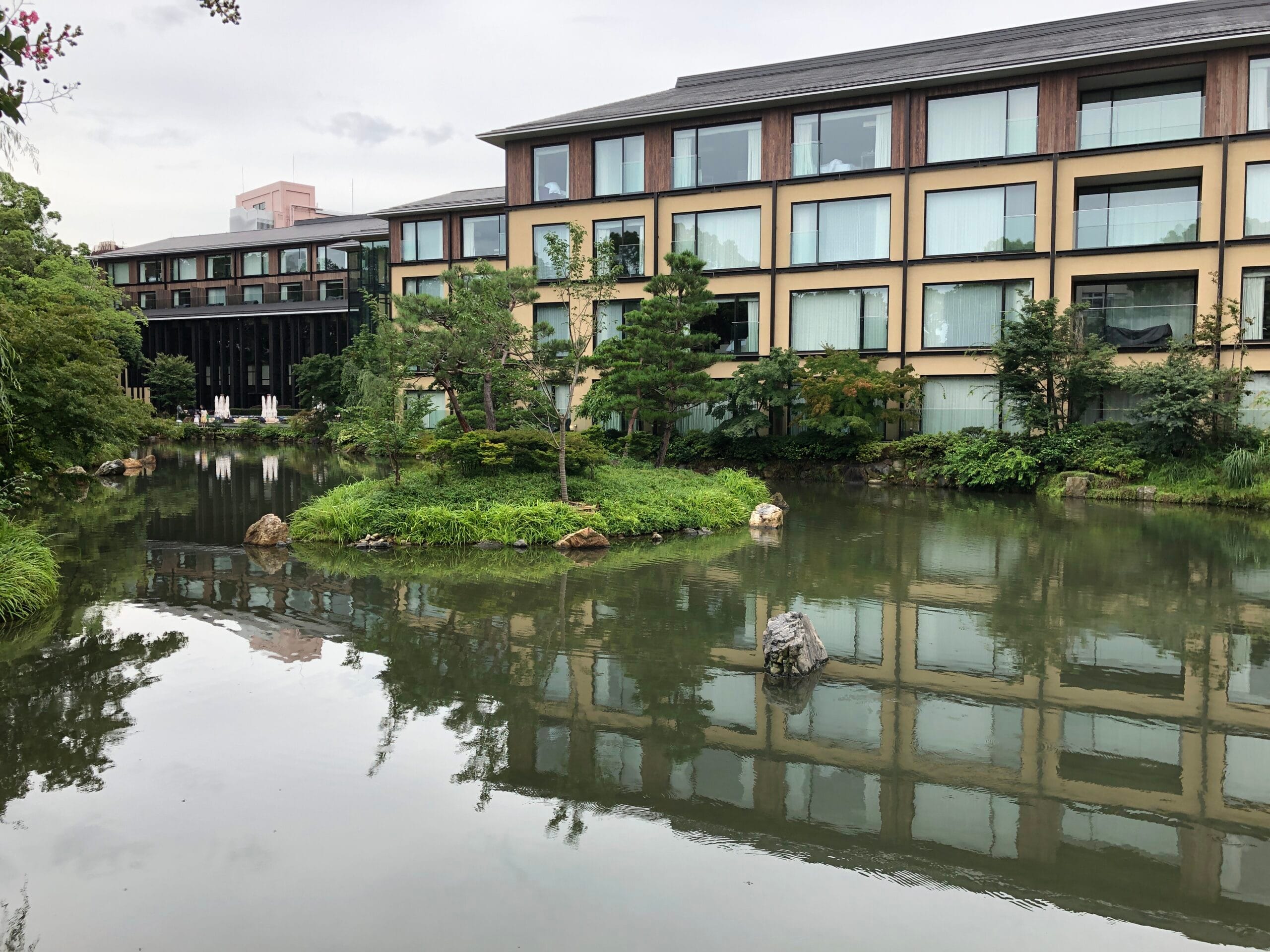 Pond at Four Seasons Hotel Kyoto