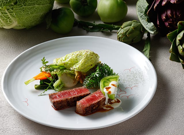 Beef dish from Kumamoto at ESTERRE, Palace Hotel Tokyo