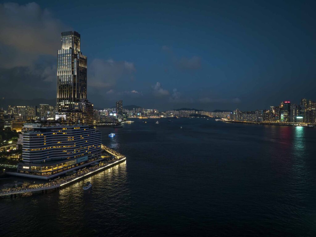 Regent Hong Kong hotel on the Kowloon waterfront facing Victoria Harbour