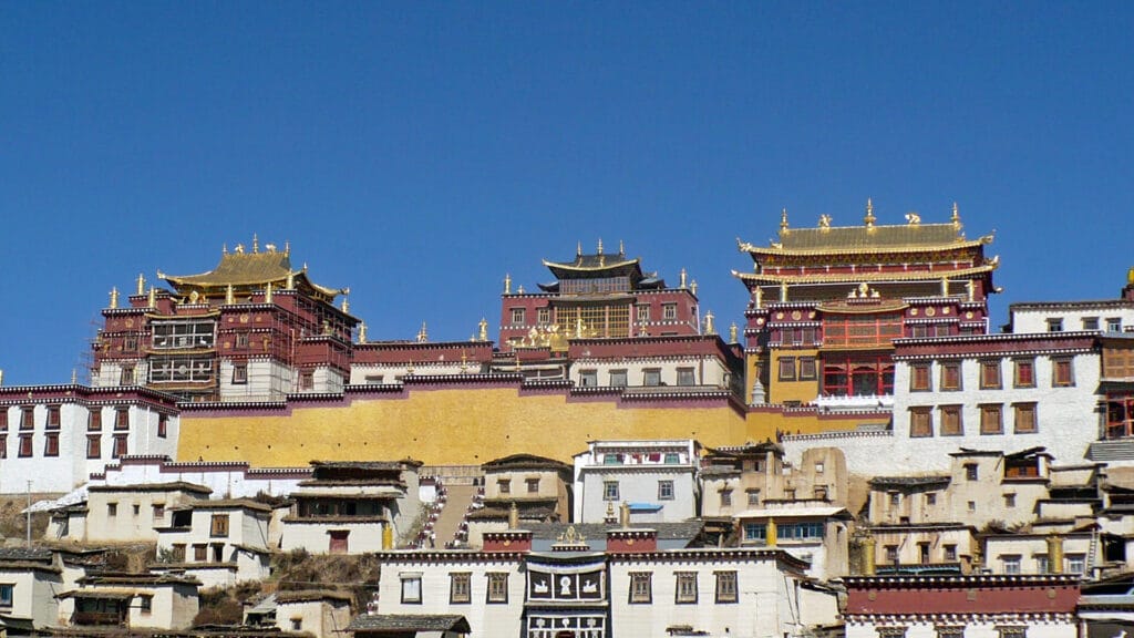 Songzanlin Monastery above Shangri-La in north-west Yunnan