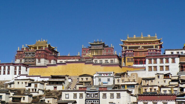 Songzanlin Monastery above Shangri-La in north-west Yunnan