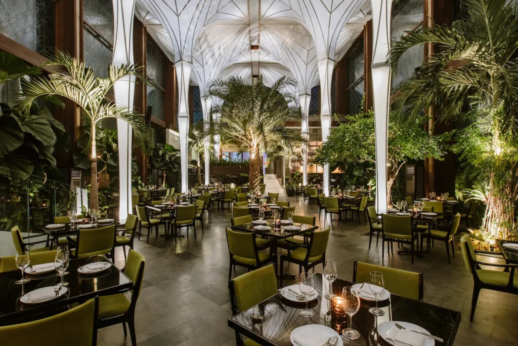 Dining room of Merah Putih restaurant in Petitenget, Bali