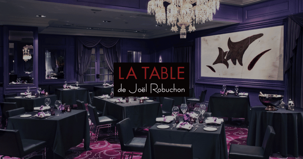 La Table de Joël Robuchon at Yebisu Garden Place, Tokyo